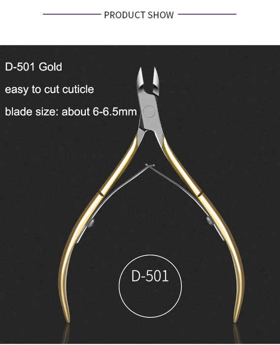 6mm Blade Fingernail Toenail Cuticle Nipper Trimming Stainless Steel Nail Clipper Cutter Cuticle Scissors Plier Manicure Tools