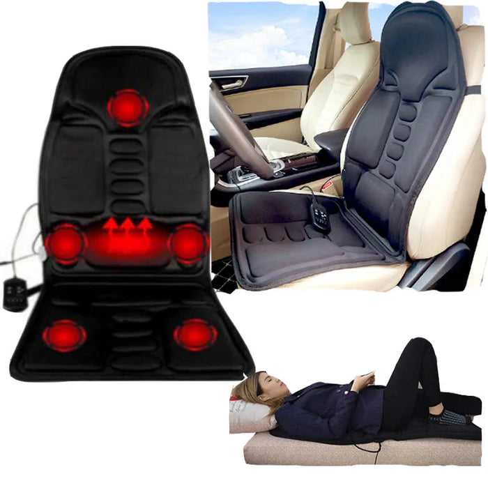 Electric Chairs Neck Massager Back Massage Mat Cushion Seat Vibrator Massager Cushion Heated For Home Office Full Body