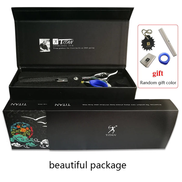 free shipping titan  Professional barber tools hair scissor