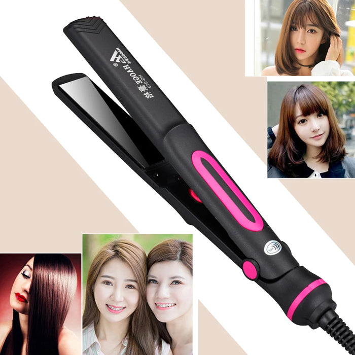 220V Professional Hair Straightener Dual-Use Curling Iron Hair Straightenrer PTC Heating Salon Hair Styling Tools Bangs Splint