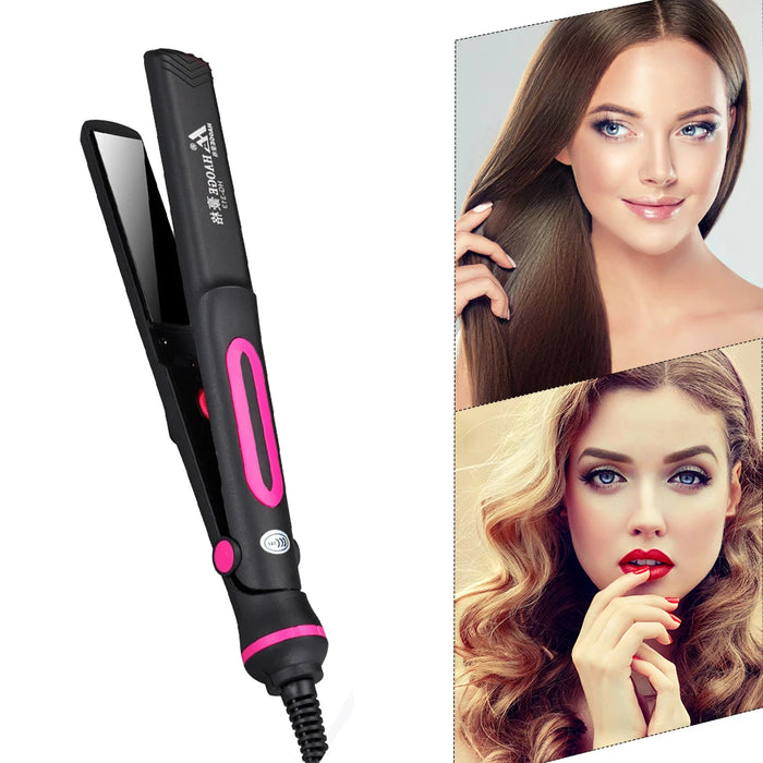 220V Professional Hair Straightener Dual-Use Curling Iron Hair Straightenrer PTC Heating Salon Hair Styling Tools Bangs Splint