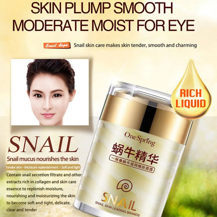 Snai Face Cream + Gold Eye Cream 2pcs/Lot for Eye Bags Aloe Vera Dark Circles Moisturizing Eye Care