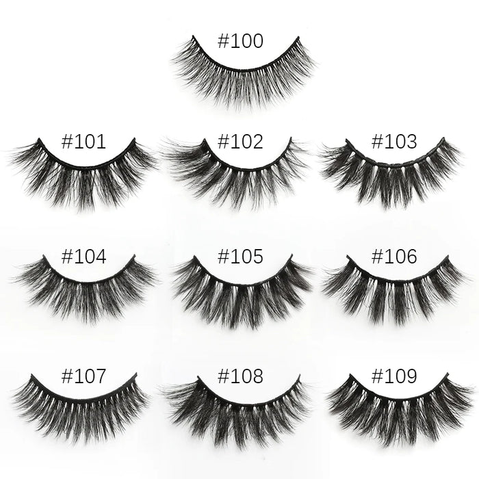 Eyelash Wholesale 4/20/50/100 Pcs 3D Mink Lashes Natural False Eyelashes Reusable Messy Fake Lashes In Bulk Cilios Makeup