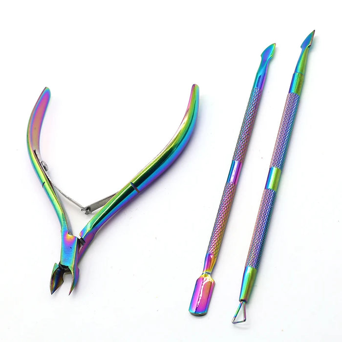 Nail Cuticle Nipper Scissors Stainless Steel Manicure Colorful Clipper Dead Skin Remover Pedicure Eagle Beak Pliers