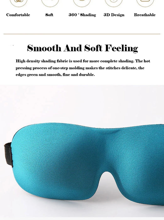 3D Sleep Mask Sleeping Stereo Cotton Blindfold Men And Women Air Travel Sleep Eye Cover Eyes Patches For Eyes Rest Health Care