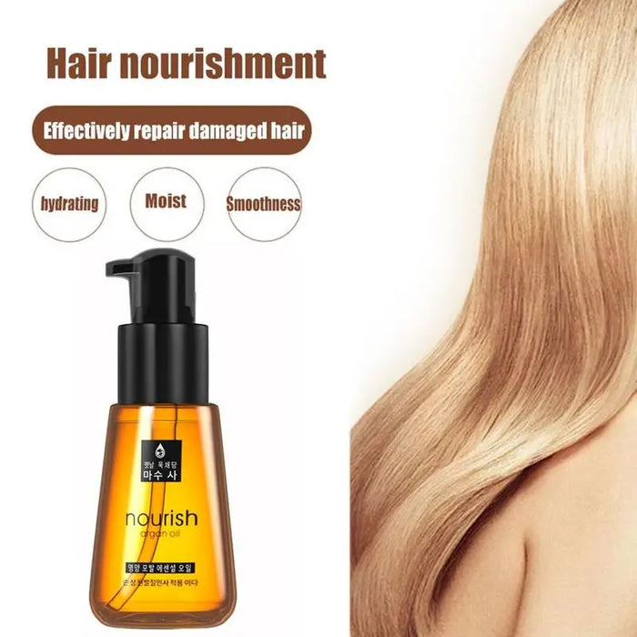 70ml Morocco Argan Oil HEssence Nourishing Repair Damaged Hair Treatment Essential Oils Wash-free Air Conditioners Care