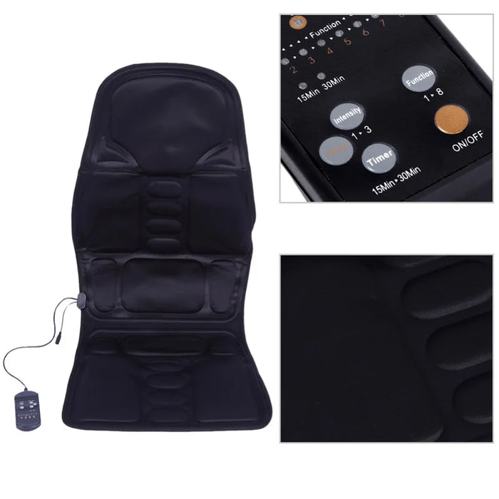 Electric Chairs Neck Massager Back Massage Mat Cushion Seat Vibrator Massager Cushion Heated For Home Office Full Body