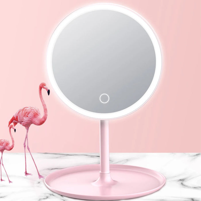 Makeup Mirror With Light  White LED Daylight Vanity Mirror Detachable/Storage Base 3 Modes Mirror With Light Gift USB Cable