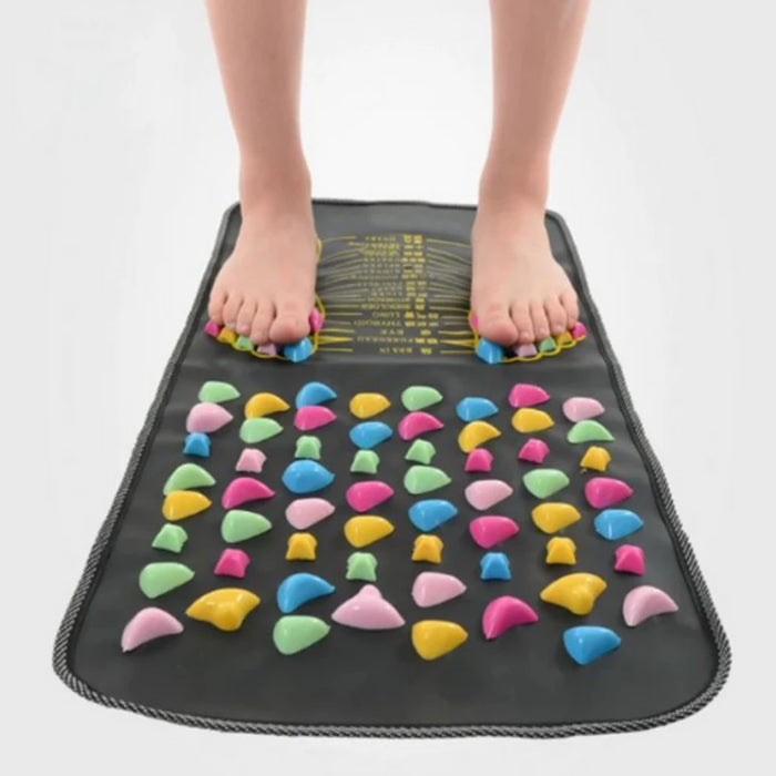 Walk Stone Massage Mat Chinese Reflexology Pain Relief Foot Spa Mat  Ease Tiredness Of The Muscle And  Nerve Ache