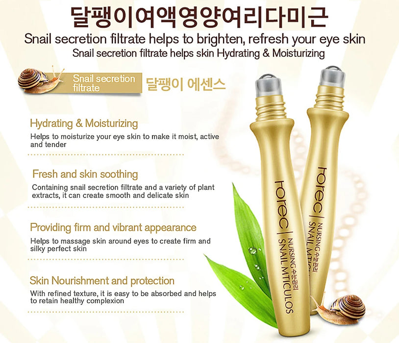 Snail Collagen Skin Care Set Golden Face Serum Nourishing Brighten Skin Anti Dryness Moisturizing Cream Soothes Skin Eye Essence