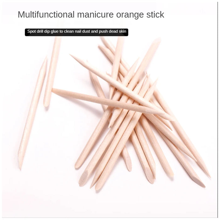 3 Different Sizes Orange Wood Sticks for Cuticle Pusher Cuticle Remove Tool Manicure Pedicure Care 10/50/100Pieces/Set for Nails