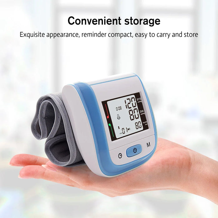 Yongrow Medical Digital Wrist Blood Pressure Monitor Heart Rate Pulse Meter Measure Sphygmomanometer PR