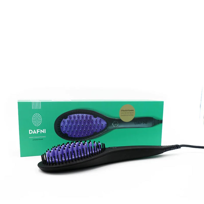 Professional Hair Straightening Brush Black Electric Ceramic Comb Multifunctional Hairbrush Electronic Curler Curling Tool Irons