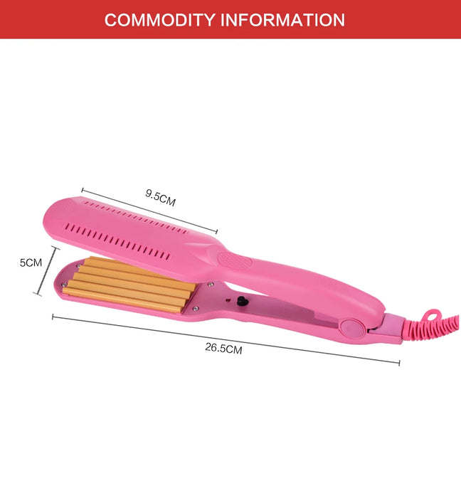 Professional hair curler Crimper Ceramic Corrugated Curler Curling Iron Hair Styler Electric Corrugation Wave Styling Tools