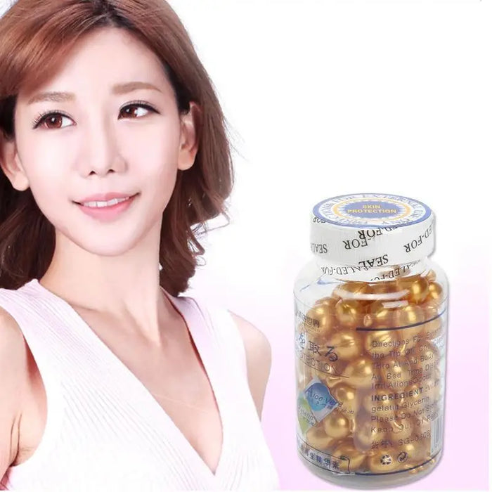 Vitamin E Extract Capsules Anti-wrinkle Whitening Cream Ve Serum Facial Freckle Capsule Korean Makeup Skin Care 90Pcs/bottle