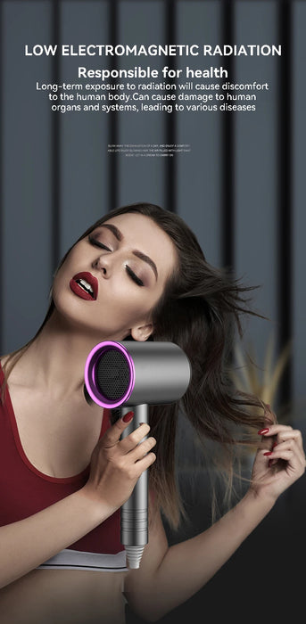 Professional Quick Hairdryer Hot Cold Wind Blow Dryer Suitable For Home Salon With Nozzles Travel Hot Cold Air Adjustmentt