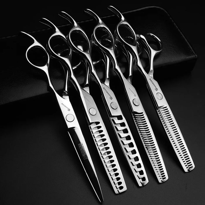 ASHADOW 6/6.5/7/7.5 inch Scissors Japan Professional hairdressing Scissors Barber Sharp Hair Cutting Shears thinning clippers