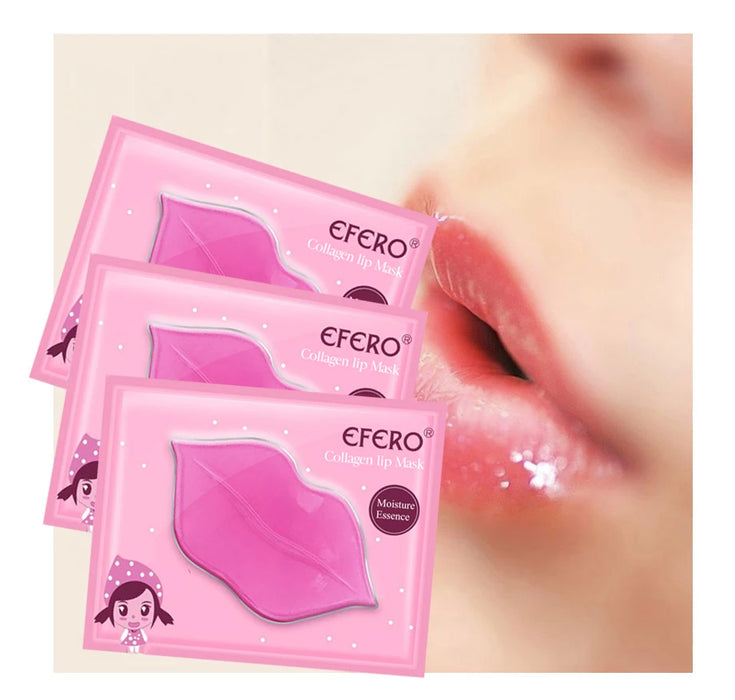 5/6/8 Pack Crystal Collagen Lip Mask Hydrating Moisturizing Essence Gel Patch Lip Masks Lip Care Enhancer Pads Patches