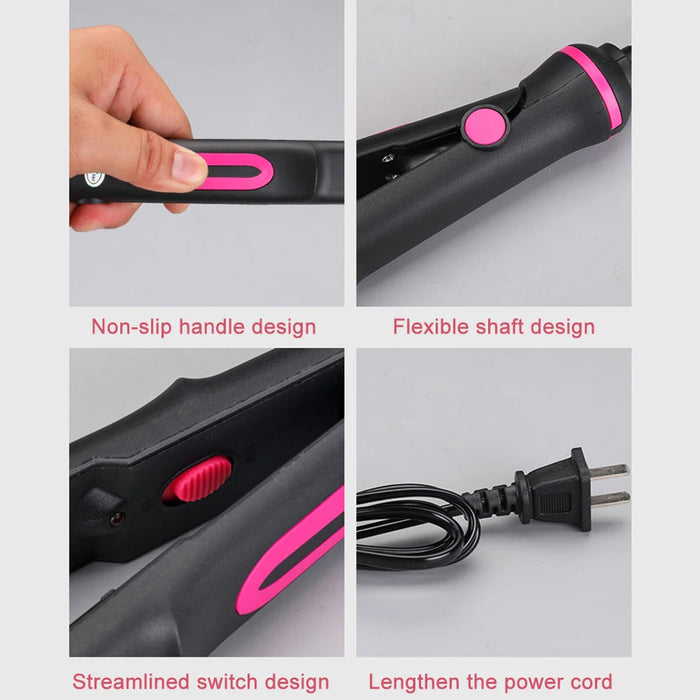 220V Professional Hair Straightener Dual-Use Curling Iron Hair Straightenrer PTC Heating Salon Hair Styling Tools Bangs Splint