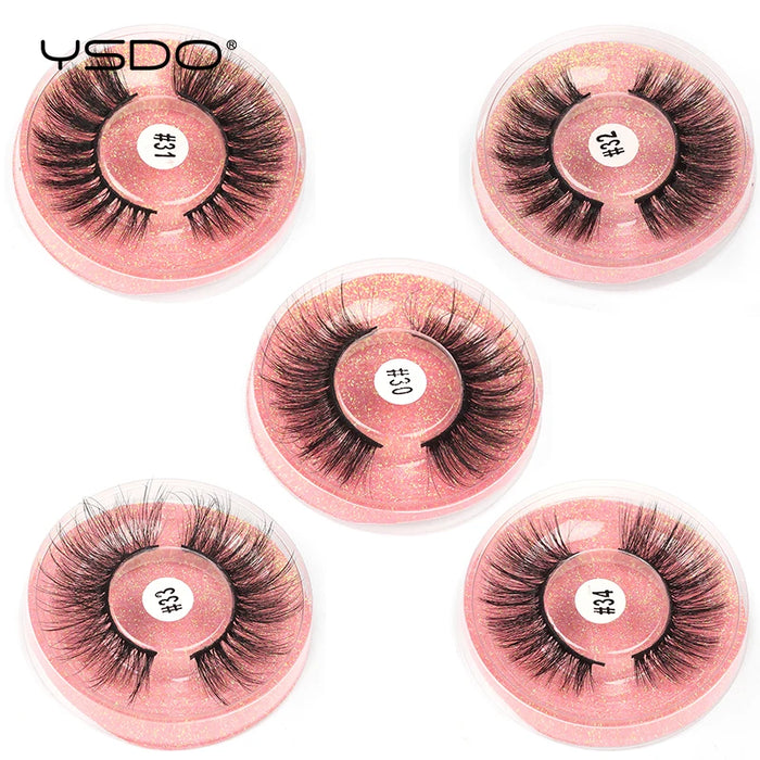 Wholesale Maquiagem Eyelashes 4/10/20/50/100PCS 3D Mink Lashes Set Natural False Eyelashes Makeup Thick Lashes Faux Clis In Bulk