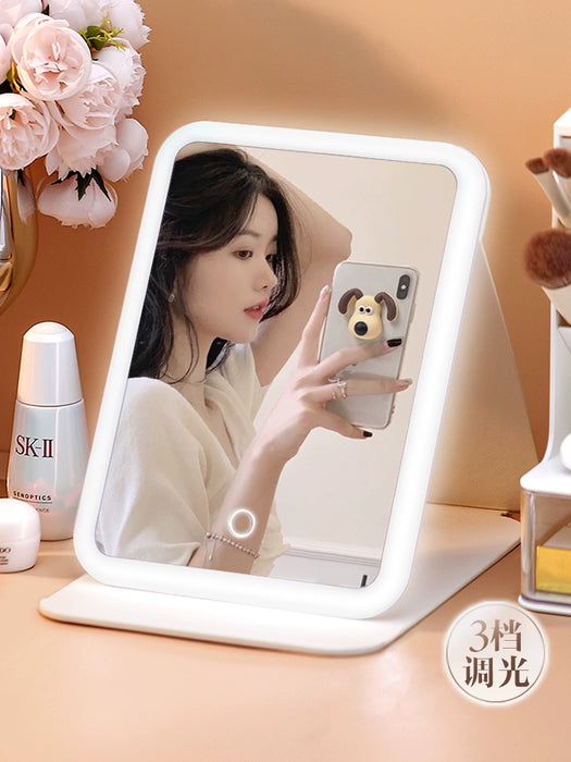 Smart HD with Light Dormitory Desktop Led Make-up Mirror