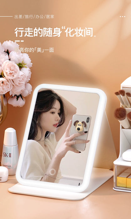 Smart HD with Light Dormitory Desktop Led Make-up Mirror