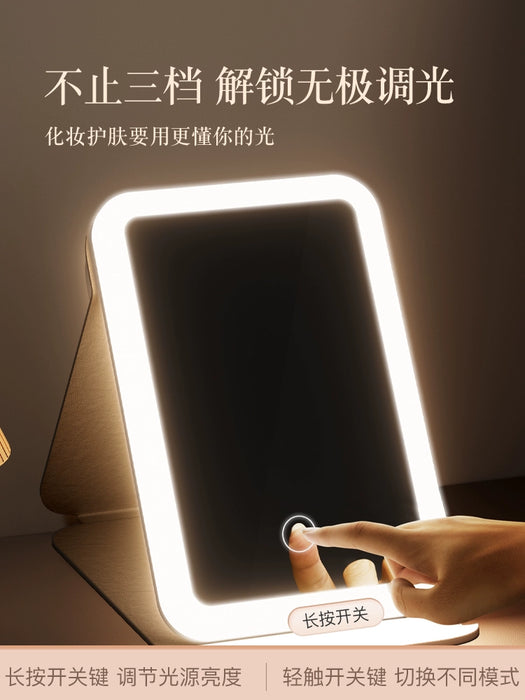 Smart HD with Light Dormitory Desktop Led Make-up Mirror