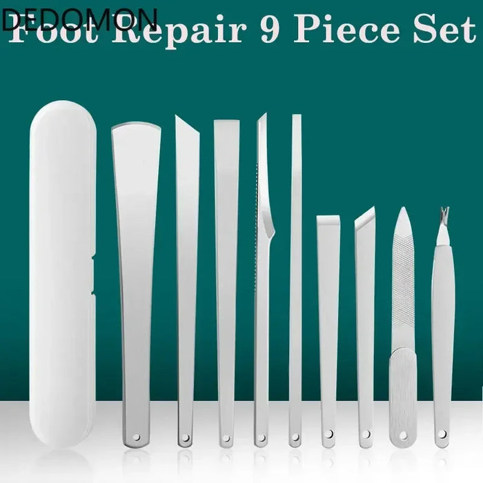 1 Set Foot Toenail Repair Knife Set Remove Dead Skin Calluses Exfoliate Manicure Care Tools Feet Nail Ingrown Cuticle Scraper