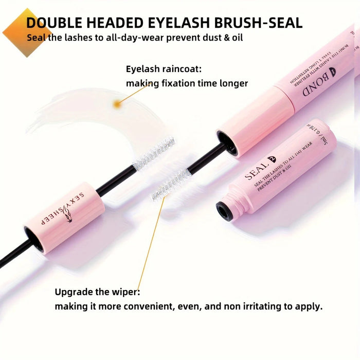 DIY Lash Extension Kit 320 PCS Individual Eyelash Extension Kit Cluster Lashes Kit Lash Glue Remover for Eyelash Extensions