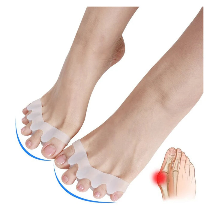 2Pcs=1Pair New Protective Toes Separator  Suitable Bunion Corrector  Material Soft Gel Straightener Spacers Stretchers Care Tool