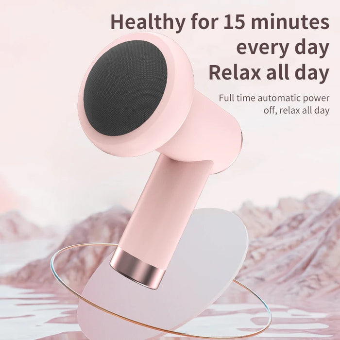 Massage Gun Wireless Charging Fat Pushing Machine Handheld Portable Massage Stick Neck, Waist, Shoulder Kneading Pink White