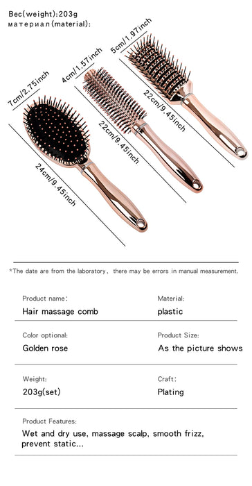 New Hair Scalp Massage Comb Airbag Hairbrush Nylon Women Wet Curly Detangle Hair Brush for Salon Hairdressing Styling Tools