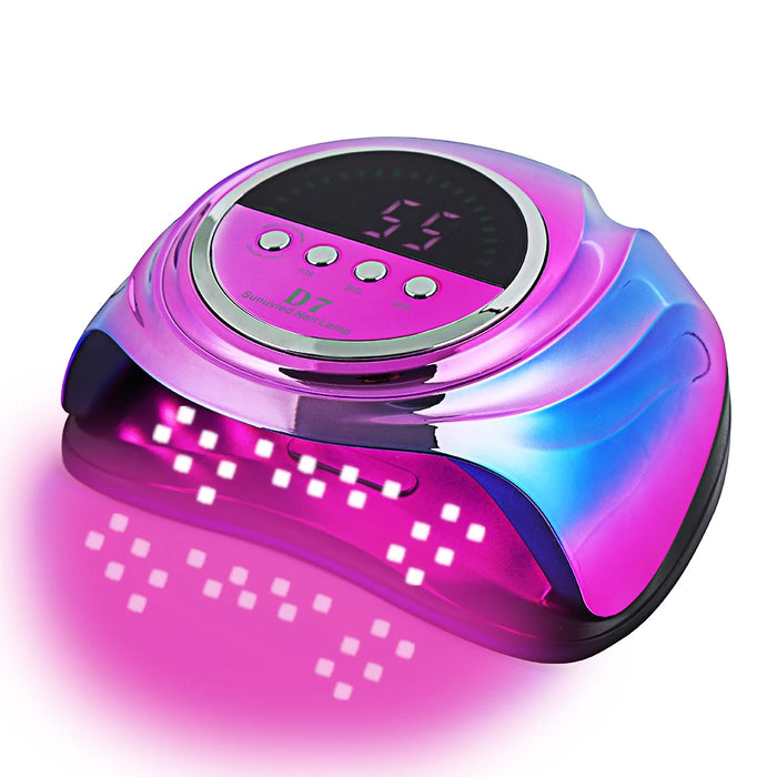 2023 NEW Nail Lamp 208W UV LED Nail Dryer for Curing Gels Polish With Smart Sensor Manicure Nail Art Salon Equipment Brand