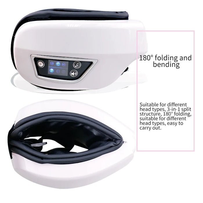 Eye Massager With Heat Smart Airbag Vibration Eye Care Compress Bluetooth Music Eye Massage Relax Fatigue Foldable Portable