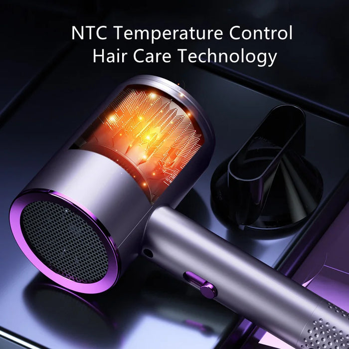 Professional Quick Hairdryer Hot Cold Wind Blow Dryer Suitable For Home Salon With Nozzles Travel Hot Cold Air Adjustmentt