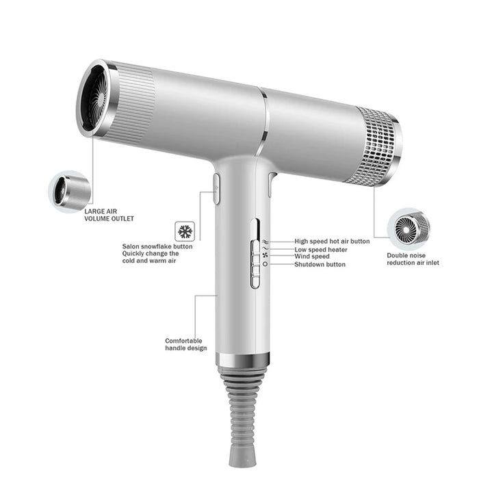 High Power Hair Dryer Negative Ion Hair Care Professinal Quick Dry Home Powerful Hairdryer Constant Anion Electric Hair Dryer