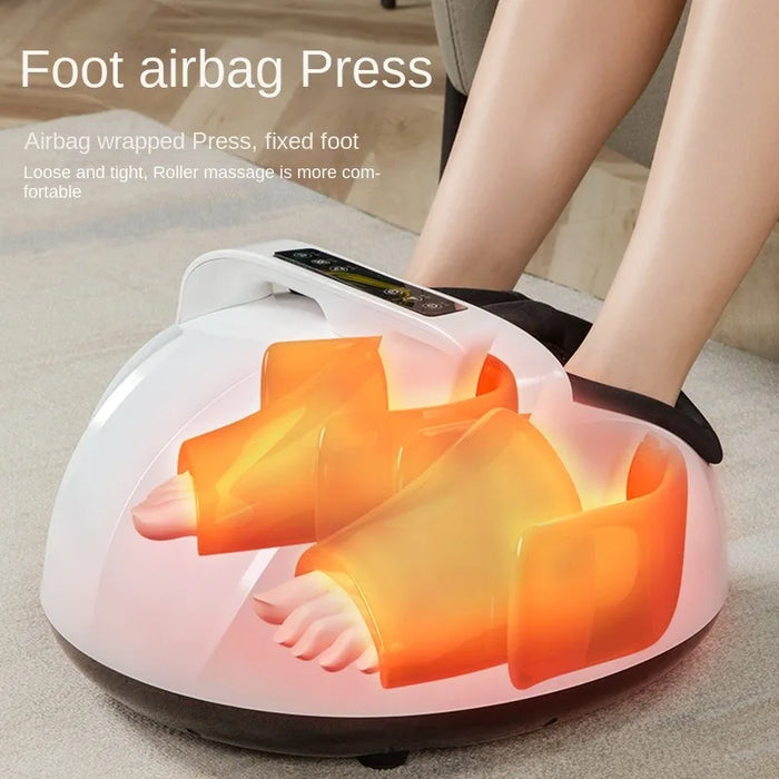 Fully Automatic Foot Massager Machine Airbag Wrapped Massager Household Heating And Kneading Pedicure Instrument With Handle