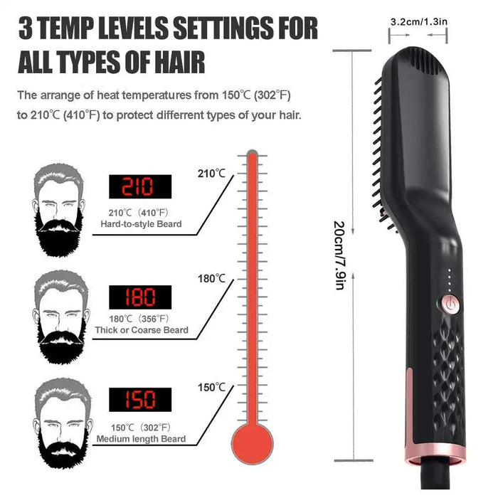 Professional Curler Straightener Comb Fashion Fast Heating Ceramic Hair Straightener Electric Straighten Hair Brush