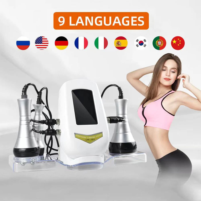 40K Cavitation Ultrasonic Weight Loss Beauty Machine Multi-polar RF Radio Frequency Skin Lift Tighten Anti-wrinkle Rejuvenation