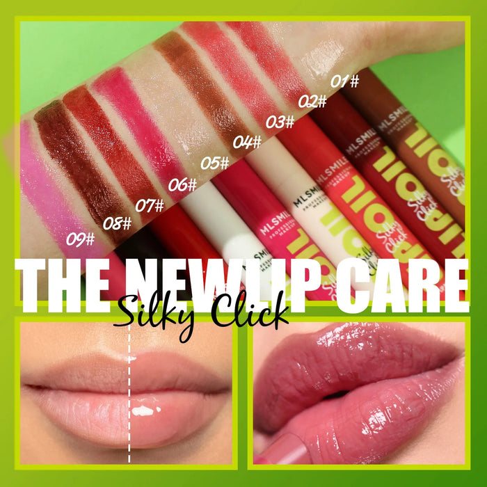 Mirror Glass Solid Lip Glaze Water Light Creamy Lip Gloss 12Hr Moisturizing Tint Avocado Lip Oil Balm Press Lipstick Cosmetic