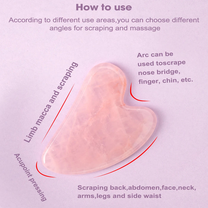 Guasha Massage Natural Stone Jade Scraper Facial Gua Sha SPA  Neck Massager for Face Lifting Wrinkle Remover Beauty Healty Tool