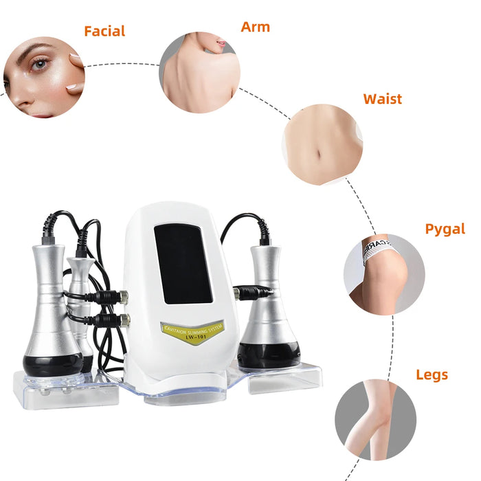 40K Cavitation Ultrasonic Weight Loss Beauty Machine Multi-polar RF Radio Frequency Skin Lift Tighten Anti-wrinkle Rejuvenation