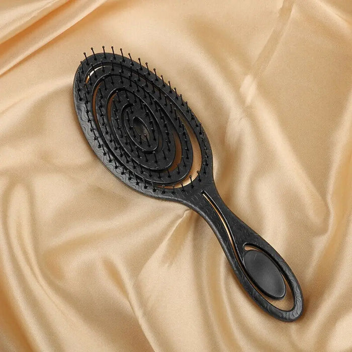 Elastic Massage Comb Tangled Hair Comb Detangling Hair Brush Hollow Out Wet Curly Hair Brushes Barber Comb Salon Styling Tools