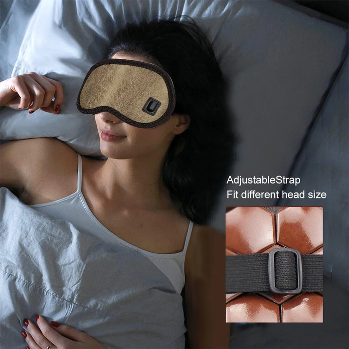 Eye Mask Tourmaline Eye Massager Electric Jade Stone Massage Heat Therapy Germanium Infrared Relaxation Health Care Gift