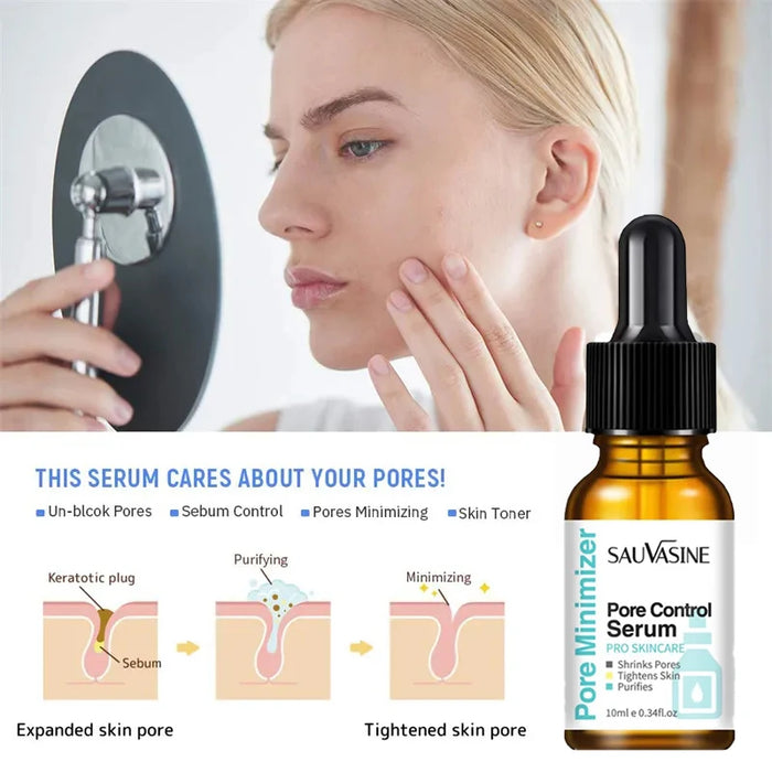 Pore Shrinking Serum Face Removing Large Pores contraction Tightening Repairing Facial Pore cleaning Minimizing oil Skin Care