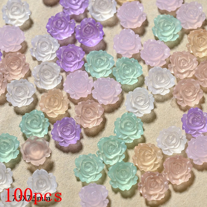 500-600pcs Bow Flower Nail Art Resin Decorations Mix Shapes Nail Charms Press on Manicure Supplies Jewelry Kawaii Accessories *&