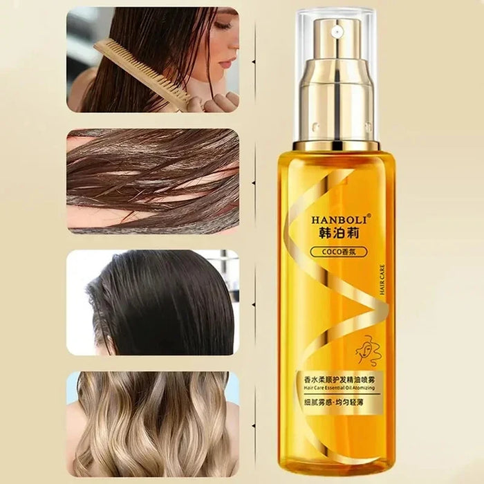 100Ml Premium Harmless Hair Oil Spray Scented Nourishing Conditioning Oil Deeply Moisturizing Hair Curly Sheen Spray Gift Women