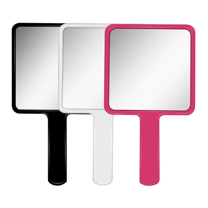 Eyelash Extension Handheld Makeup Mirror Square Makeup Vanity Mirror with Handle Hand Mirror SPA Salon Compact Mirrors