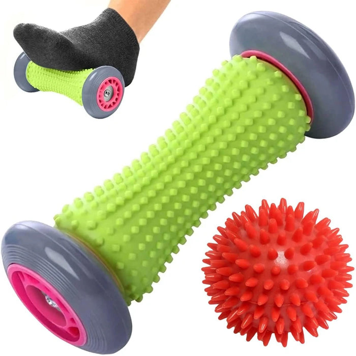 Foot Massager Massage Roller Yoga Massage Ball Plantar Fascia Roller Muscle Relaxation for Sport Fitness Balls Body Exercise Set