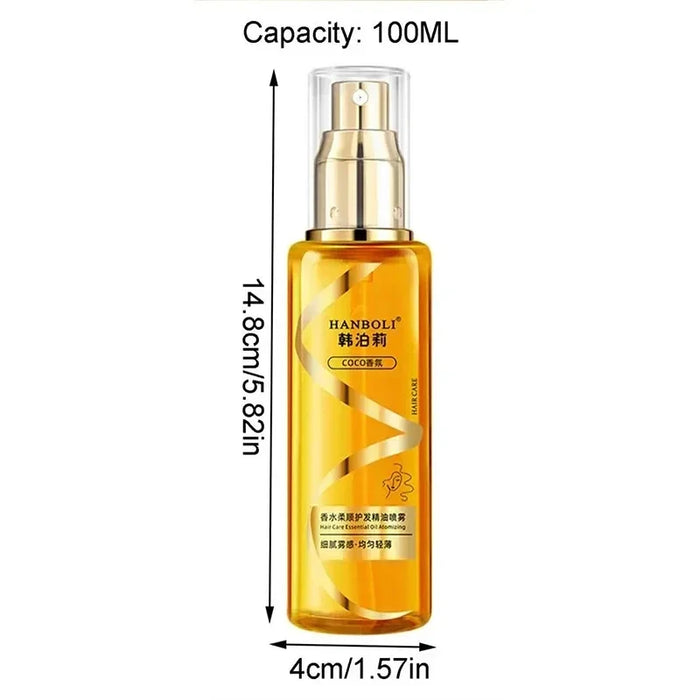 100Ml Premium Harmless Hair Oil Spray Scented Nourishing Conditioning Oil Deeply Moisturizing Hair Curly Sheen Spray Gift Women